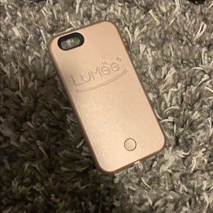 Lumee light up case for iPhone 6s in rose gold